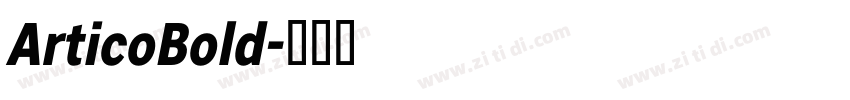 ArticoBold字体转换