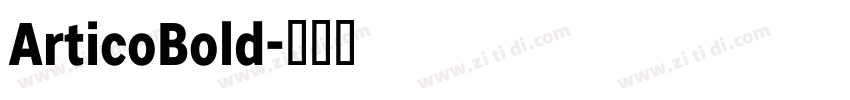 ArticoBold字体转换