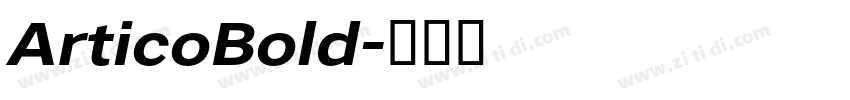 ArticoBold字体转换