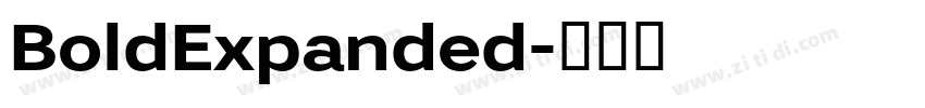 BoldExpanded字体转换