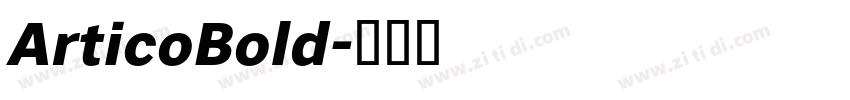 ArticoBold字体转换