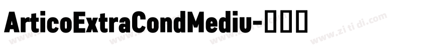 ArticoExtraCondMediu字体转换