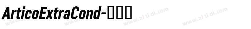 ArticoExtraCond字体转换