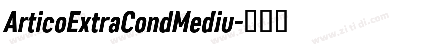 ArticoExtraCondMediu字体转换