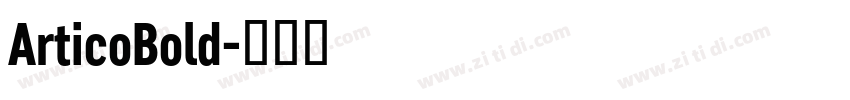ArticoBold字体转换