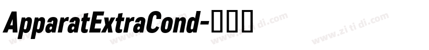 ApparatExtraCond字体转换