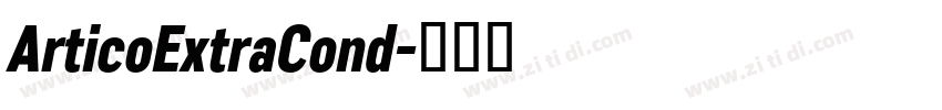 ArticoExtraCond字体转换
