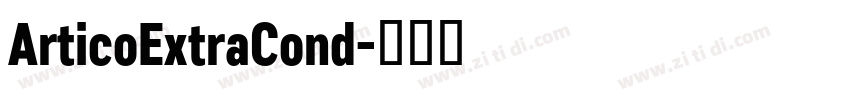 ArticoExtraCond字体转换