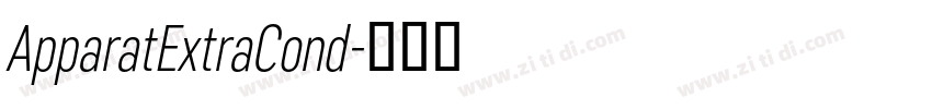 ApparatExtraCond字体转换