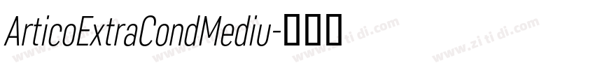 ArticoExtraCondMediu字体转换