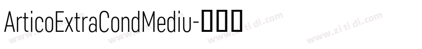 ArticoExtraCondMediu字体转换