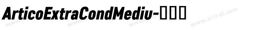 ArticoExtraCondMediu字体转换