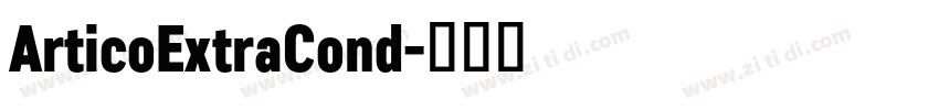 ArticoExtraCond字体转换