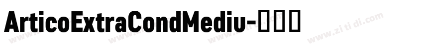 ArticoExtraCondMediu字体转换