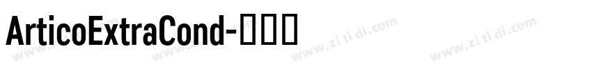 ArticoExtraCond字体转换