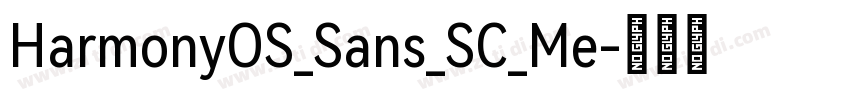 HarmonyOS_Sans_SC_Me字体转换