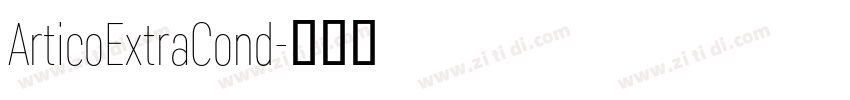 ArticoExtraCond字体转换
