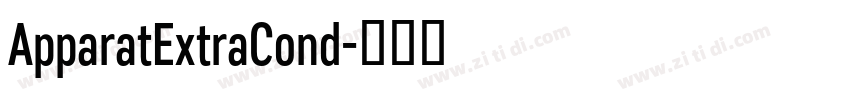ApparatExtraCond字体转换