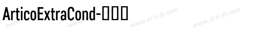 ArticoExtraCond字体转换