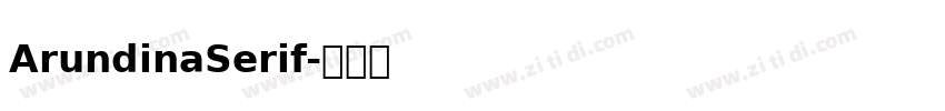 ArundinaSerif字体转换 ArundinaSerif字体转换
