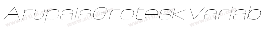 ArupalaGroteskVariab字体转换
