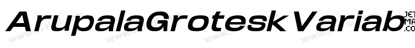 ArupalaGroteskVariab字体转换