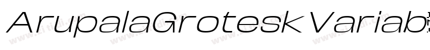 ArupalaGroteskVariab字体转换