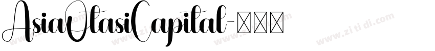 AsiaOtasiCapital字体转换