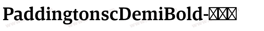 PaddingtonscDemiBold字体转换