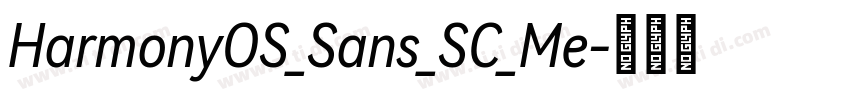 HarmonyOS_Sans_SC_Me字体转换