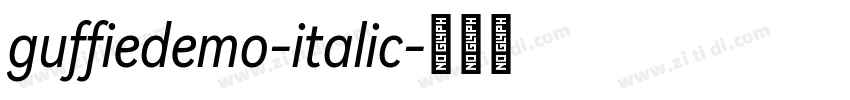 guffiedemo-italic字体转换