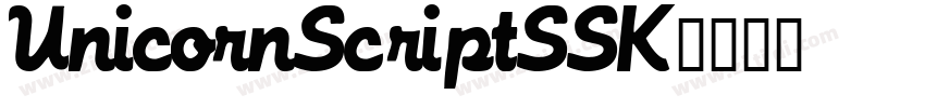 UnicornScriptSSK字体转换