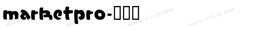 marketpro字体转换