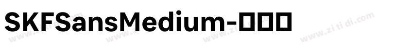 SKFSansMedium字体转换