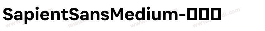SapientSansMedium字体转换