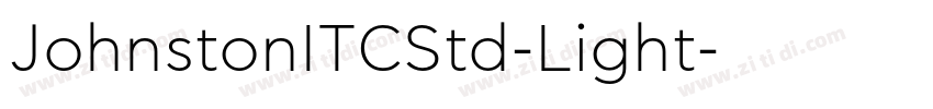 JohnstonITCStd-Light字体转换