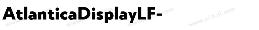 AtlanticaDisplayLF字体转换