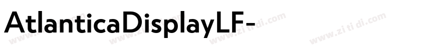 AtlanticaDisplayLF字体转换