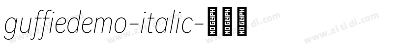 guffiedemo-italic字体转换