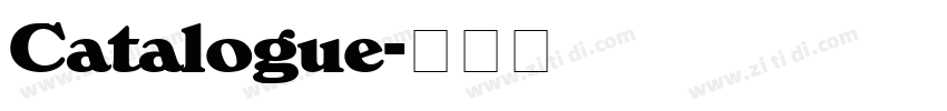 Catalogue字体转换