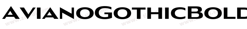 AvianoGothicBold字体转换
