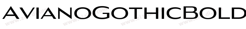 AvianoGothicBold字体转换