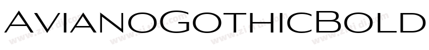 AvianoGothicBold字体转换