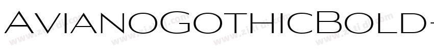 AvianoGothicBold字体转换