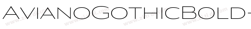 AvianoGothicBold字体转换