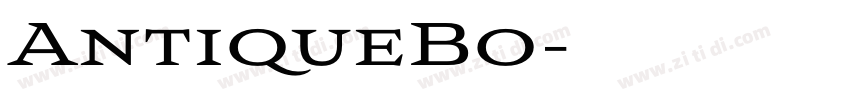 AntiqueBo字体转换