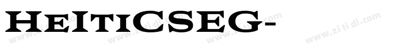 HeItiCSEG字体转换