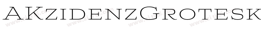 AKzidenzGroteskQBLi字体转换