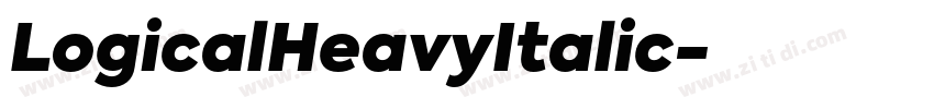 LogicalHeavyItalic字体转换
