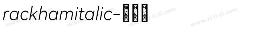 rackhamitalic字体转换